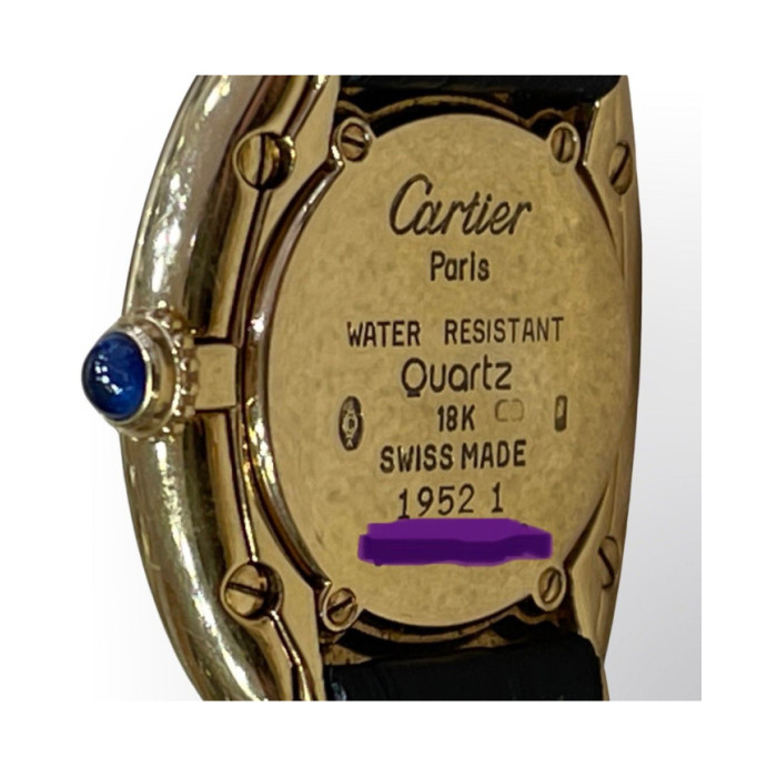Cartier Baignoire Ref 1952.1 quartz or 18k avec boite, Montres, Cartier Baignoire Ref 1952.1 quartz or 18k avec boite 31x22mm