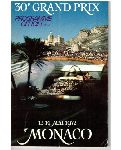 Programme 30eme Grand Prix Formule 1 de Monte Carlo 1972, Programmes, Programme 30eme Grand Prix Formule 1 de Monte Carlo 1972