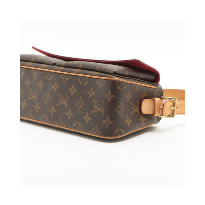 Louis Vuitton Bag Vibasite MM Brown Beige Monogram M51164 Canvas Nume  Leather DU0084 LOUIS VUITTON Handbag LV