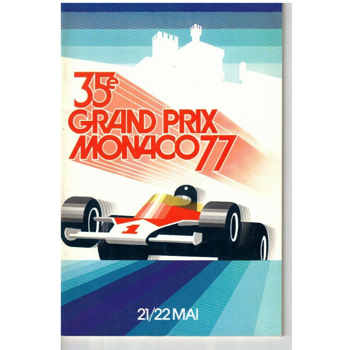 Programme 35eme Grand Prix Formule 1 de Monaco 1977, Programmes, Monaco Programme 35eme Grand Prix Formule 1 de Monte Carlo 1977
