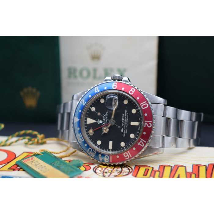Rolex GMT-Master 1675 box paper and tag from 1979 sold in 1980, Accueil, The GMT Master is Rolex’s signature pilot’s watch, comp