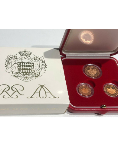 Monaco BE 2005 Rainier III 1,2 and 5 cent, Accueil, Monaco BE 2005 Rainier III 1,2 and 5 cent