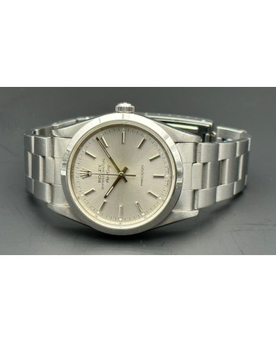 Rolex Air-King Silver dial Ref. 14000 with box and paper 1998, Accueil, 


Pre-owned Rolex Air-King ref 14000 (1995) is somet