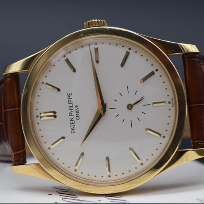Patek Philippe Calatrava 5196J - White Dial - good condition - with Papers - 12/2006