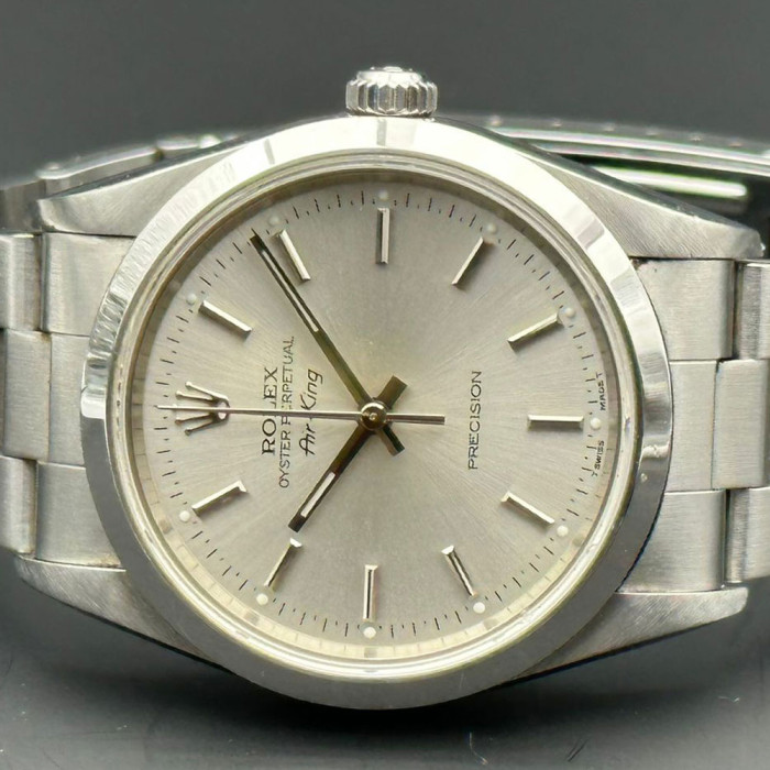 Rolex Air-King Cadran Silver Ref. 14000 avec  papier 1998