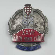 Badge of 21st Rally Monte-Carlo 1951