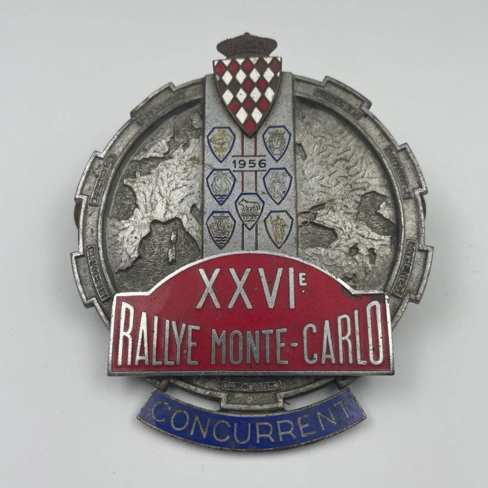 Badge du 26ème Rallye Monte-Carlo 1956