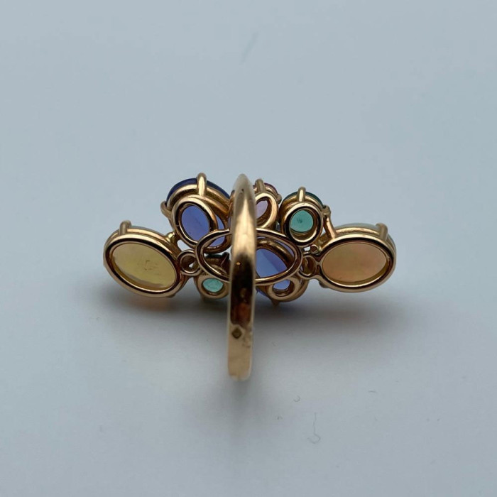 Unsigned, Ring cocktail gold rose 18K