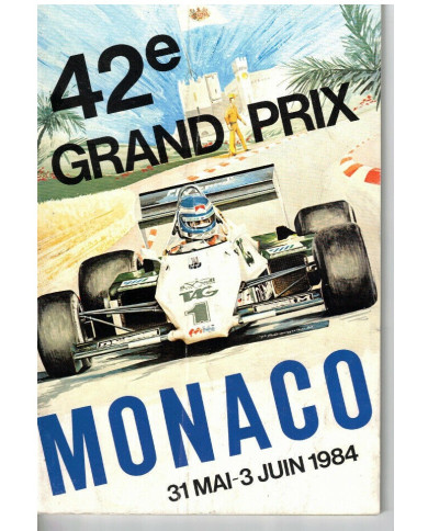 Programme 42eme Grand Prix Formule 1 de Monaco 1984, Programmes, Monaco Programme 42eme Grand Prix Formule 1 de Monte Carlo 1984