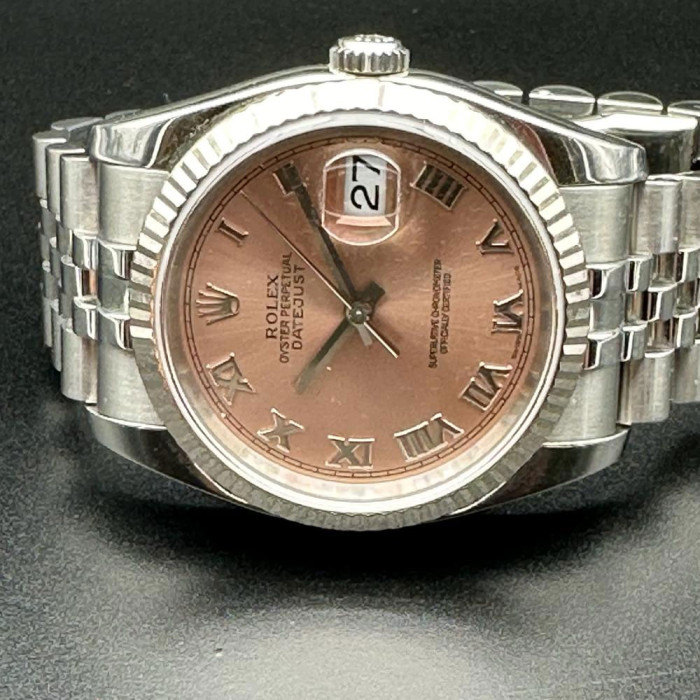 Rolex, Datejust, Ref. 16234 Cadran Rose avec boite et papier 1995