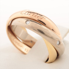 Cartier ring Trinity grand modèle gold 18 K weight 11.5 g size 51