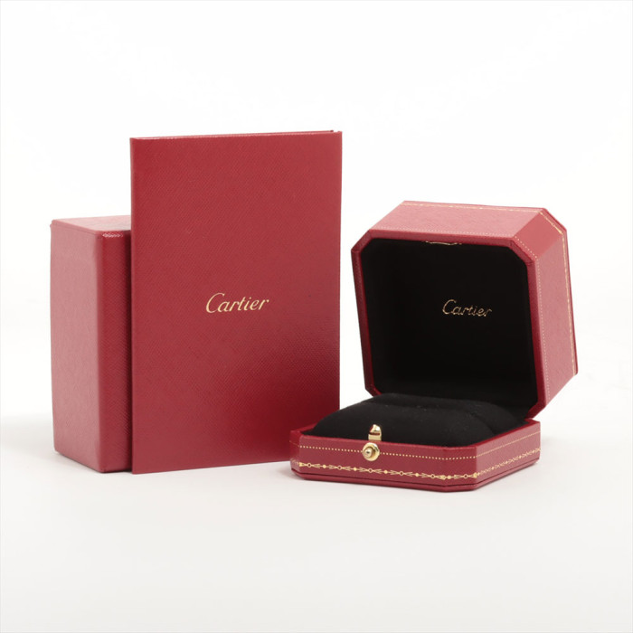 Cartier Bague Trinity 5 diamants en or jaune blanc et rose 18K Poids 9.8g Taille 51 avec boite et papier