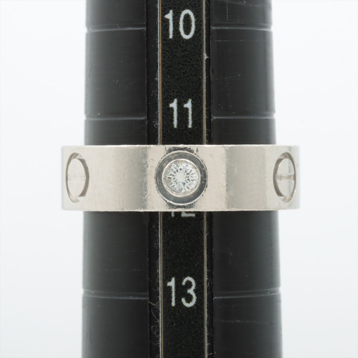 Cartier Bague  Love 1 diamant  Platine Pt950 Poids 11.9g Taille 52 avec boite et papier