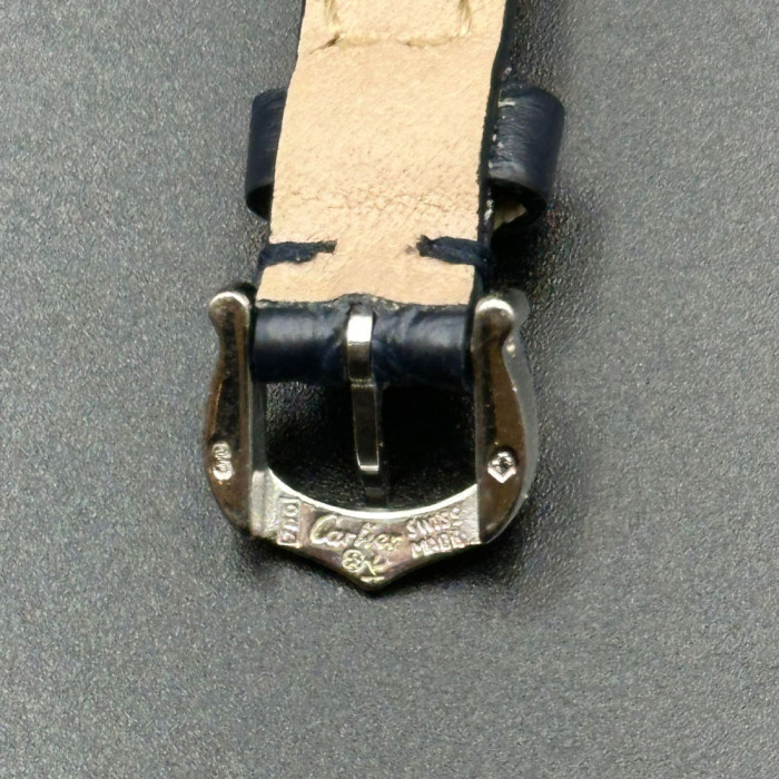 Cartier Mini Baignoire Ref 2369 quartz gold 18k black bracelet