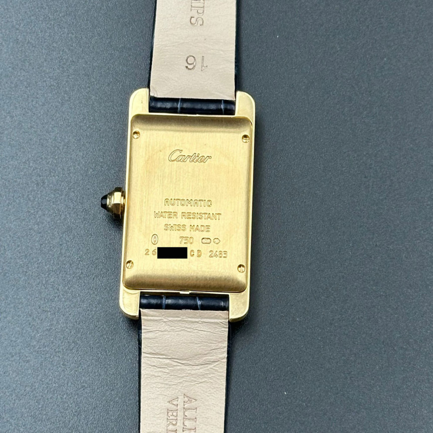 Cartier Tank Am ricaine ref 2483 yellow gold 18k