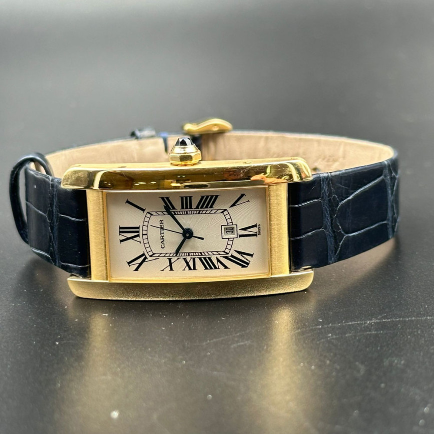 Cartier Tank Am ricaine ref 2483 yellow gold 18k