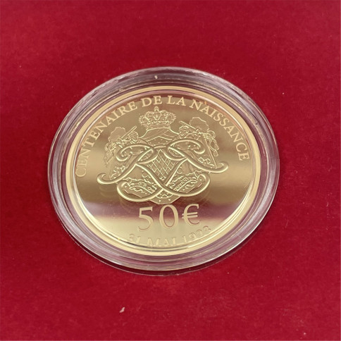 Monaco BE 50 Euro Gold 2023 Rainier III - 1923 - 2005 Centenary