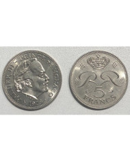 Monaco 1978 5 francs Rainier III, Monnaies, Monaco 1978 5 francs Rainier III