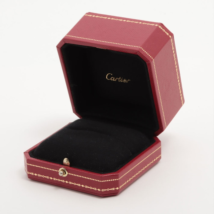Cartier Love ring Pavé with 3 rows of diamonds 18K pink gold size 54