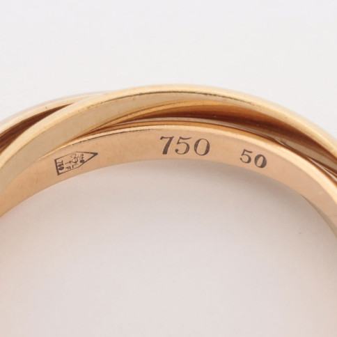 Cartier Bague Mini Trinity en or 18k Poids 3.7g taille 50