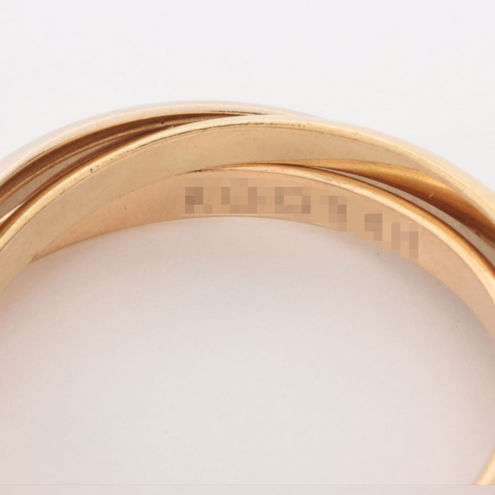 Cartier Mini Trinity ring in 18k gold Weight 3.6g size 50