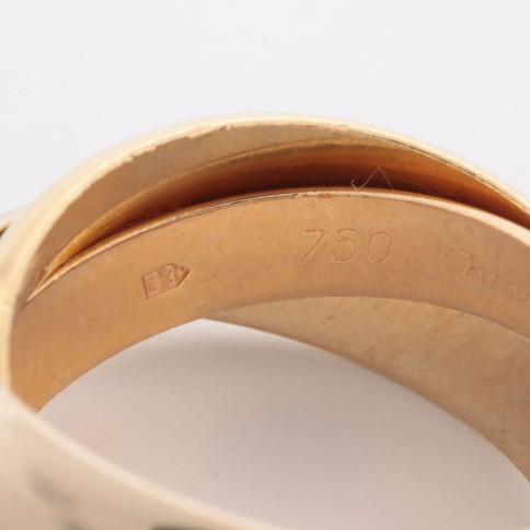 Cartier ring Trinity grand modèle gold 18 K weight 11.5 g size 51