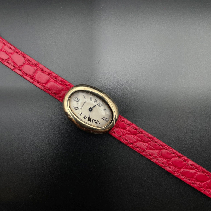 Cartier Mini Baignoire Ref 1960 quartz or 18k avec papier 1995