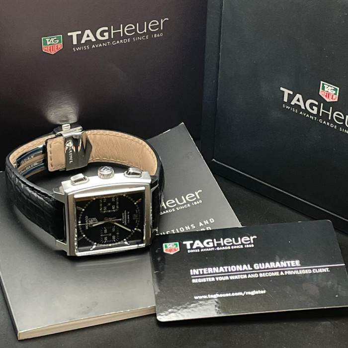 Tag Heuer Monaco CAW2110 Full Set 2014 Cadran Noir