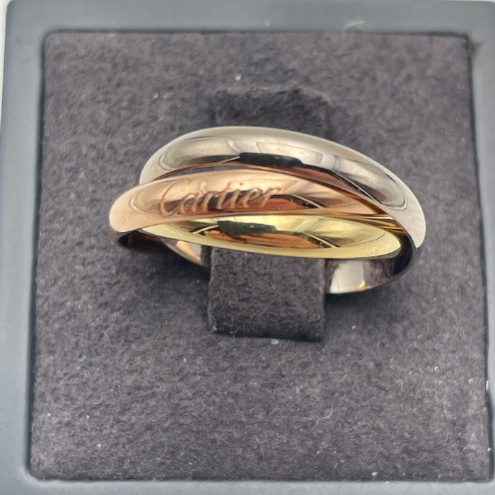 Cartier Bague Mini Trinity en or 18k Poids 5.4g taille 53