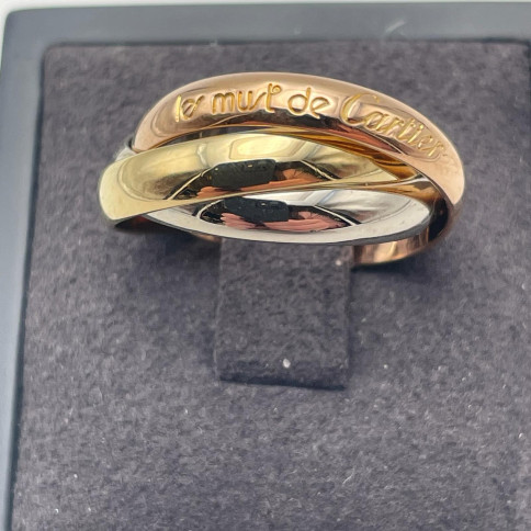 Cartier Trinity Les Must De Cartier ring in 18k gold Weight 7.4g size 51