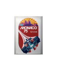 Affiche 33eme Grand Prix Formule 1 de Monaco 1975, Automobilia, Affiche 33eme Grand Prix Formule 1 de Monaco 1975
