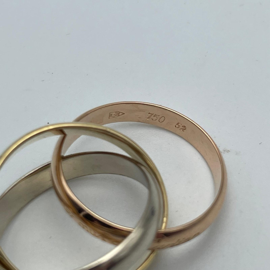 Cartier Love Ring #53, size 13, 18k white gold, diamond
