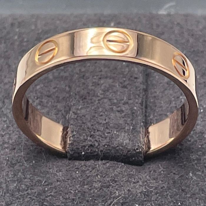 Cartier Bague Mini Love Or Rose 18k Poids 3.1g Taille 53