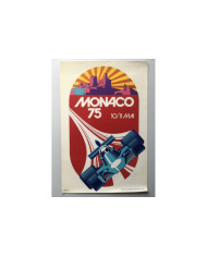 Affiche 33eme Grand Prix Formule 1 de Monaco 1975, Automobilia, Affiche 33eme Grand Prix Formule 1 de Monaco 1975
