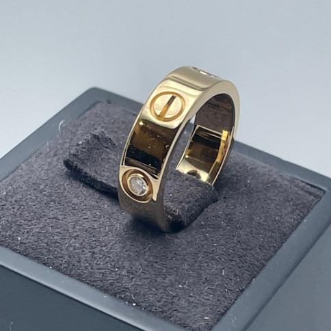 Cartier Love Ring Yellow Gold 18k Weight 8.4g Size 50