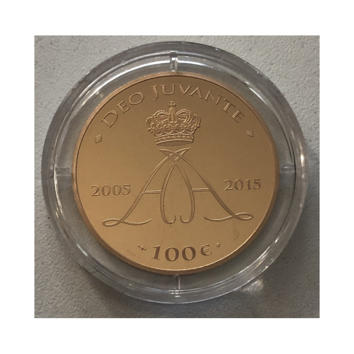 Monaco BE 2015 100 Euro Abert II Gold, Accueil, Monaco BE 2015 100 Euro Gold