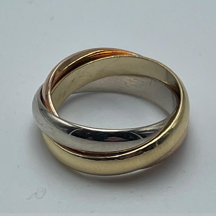 Cartier Trinity Les Must De Cartier ring in 18k gold Weight 7.3g size 50