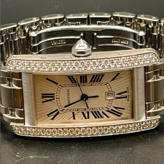 Cartier Tank Française Acier Ref 2384 quartz