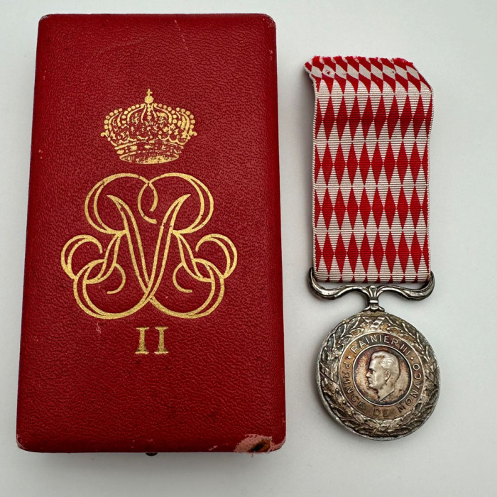 Monaco Décoration Rainier III - Médaille d'Honneur - 5 Février 1894 - argent