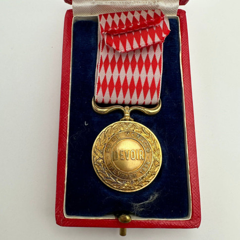 Monaco Décoration Rainier III - Médaille d'Honneur - 5 Février 1894 - Vermeil