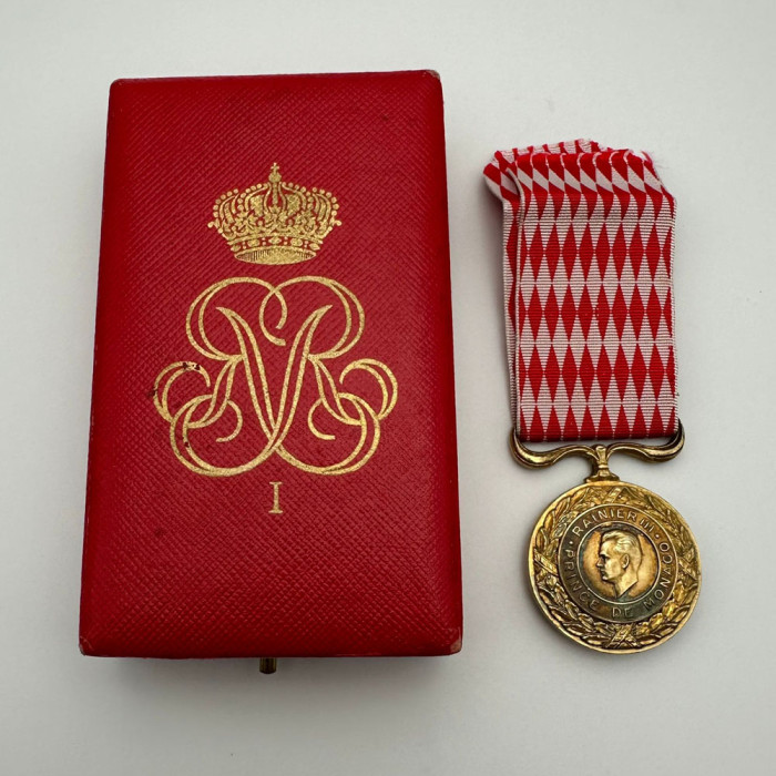 Monaco Décoration Rainier III - Médaille d'Honneur - 5 Février 1894 - Vermeil