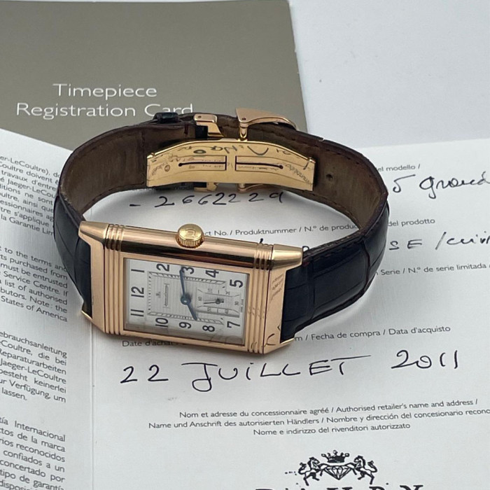 Jaeger-LeCoultre Reverso Grande 976 Remontage Manuel 18K Or Rose Ref 273.2.04 / Q3732420 Full Set 2011