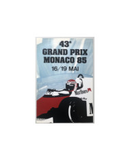 Affiche 43eme Grand Prix Formule 1 de Monaco 1985, Automobilia, Affiche 43eme Grand Prix Formule 1 de Monaco 1985
