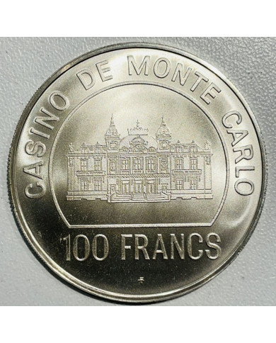 Monaco SBM Jeton de Jeu 100 Francs Casino de Monte Carlo Argent, Monnaies, Monaco SBM (Société des Bains de Mer)
Jeton de Jeu 10