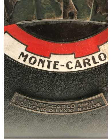 Badge du 30 ème Rallye Monte-Carlo 1961, Badges, Monaco 1961 calandre badge plaque 30eme Rallye de Monte Carlo émail