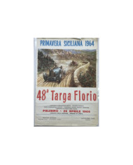 Affiche Primavera Siciliana 48eme Targa Florio 1964, Automobilia, Competizione Automobilistica Internazionale di Velocita Palerm
