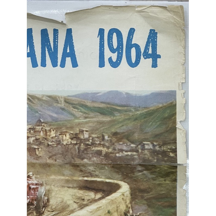 Affiche Primavera Siciliana 48eme Targa Florio 1964, Automobilia, Competizione Automobilistica Internazionale di Velocita Palerm