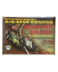 Affiche AVUS Rennen 1961 Grand Prix of Berlin, Automobilia, Internationales AVB AVUS Rennen 1961 - Grand Prix of Berlin