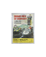 Affiche GRAND PRIX OF GERMANY PORSCHE 1964, Automobilia, GRAND PRIX OF GERMANY PORSCHE 1964