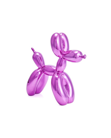 Koons, Editions Studio Balloon Dog magenta, Galerie,  Editions Studio Balloon Dog magenta
Sculpture Résine chromée Magenta, vien